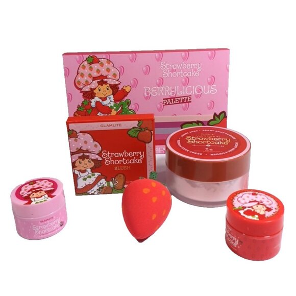 Strawberry Shortcake Glamlite Cosmetics Eye Shadow Blush Powder Scrubs & More!